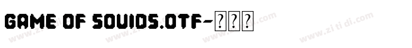 Game Of Souids.otf字体转换